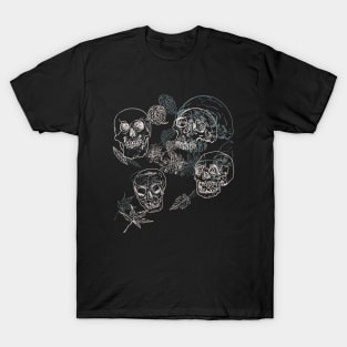 Skully Florals T-Shirt